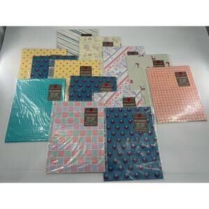 Vintage American Greetings Wrapping Paper Sheets (13) All Occasion Gift New